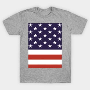 American Flag Red White and Blue USA T-Shirt